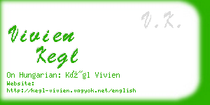 vivien kegl business card